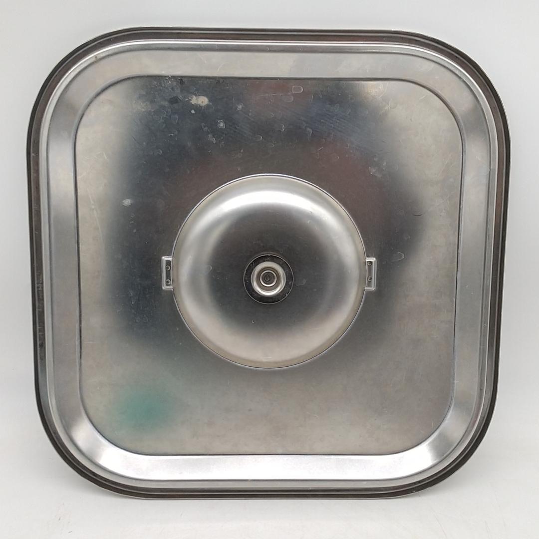 3104番 型角 キッチンポット 蓋付き ステンレス製 3個セット