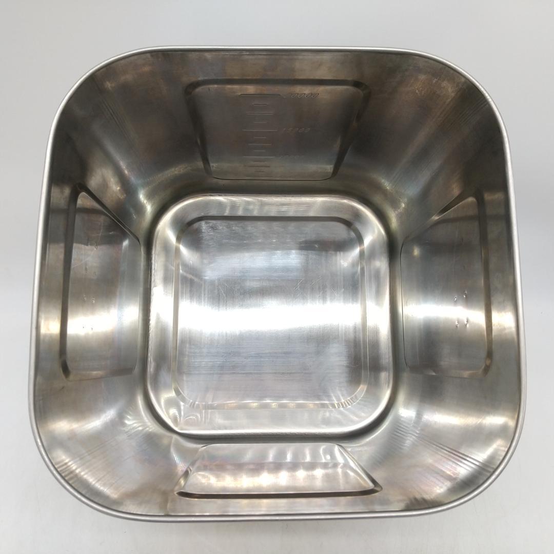 3104番 型角 キッチンポット 蓋付き ステンレス製 3個セット