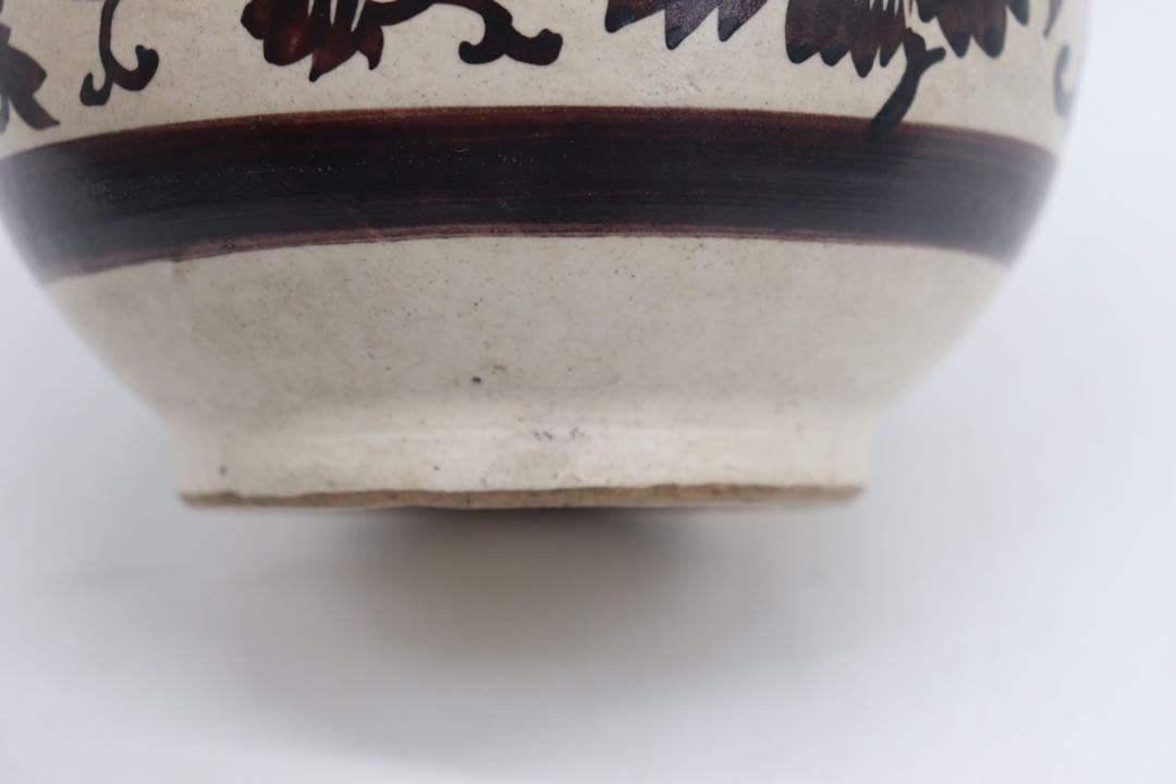 中国　磁州窯　瓢箪型瓶　送料込み1028