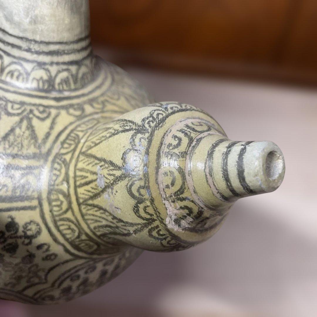 スンコロク　乳瓶　箱なし　全体的に補修あり