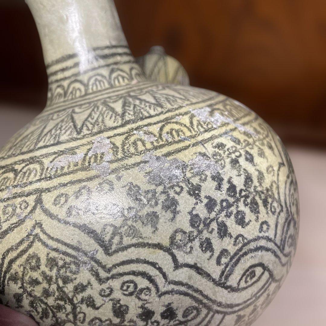 スンコロク　乳瓶　箱なし　全体的に補修あり