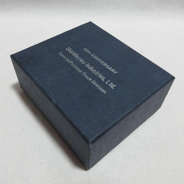 新明和工業ShinMaywaテンツキダンプトラック3Dクリスタルブロック非売品