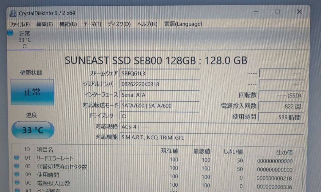 富士通 LIFEBOOK A561/D SSD128GB Win11