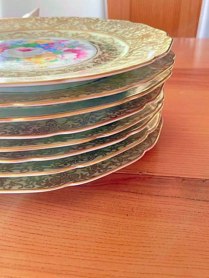 チェコスロバキア製、ニューヨークmay'sのアンテーク大皿8枚再値下げ❗️