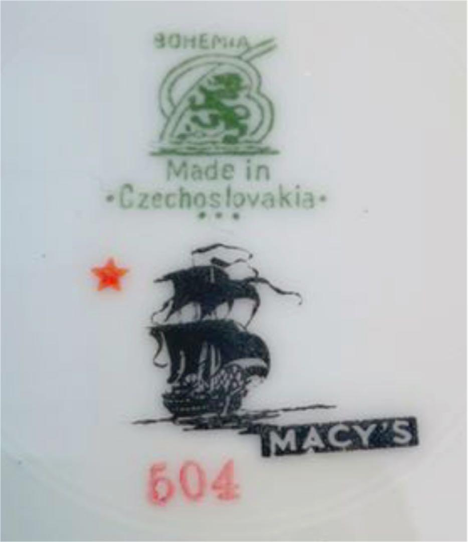 チェコスロバキア製、ニューヨークmay'sのアンテーク大皿8枚再値下げ❗️