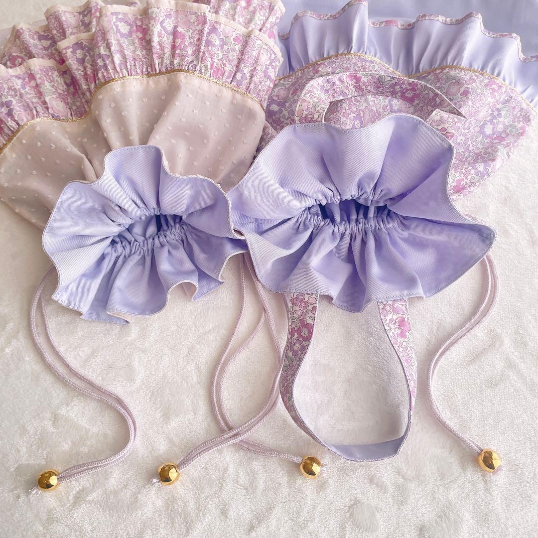 おぐおぐ　ハンドメイド リバティ ミシェル コップ袋 ランチョンマット