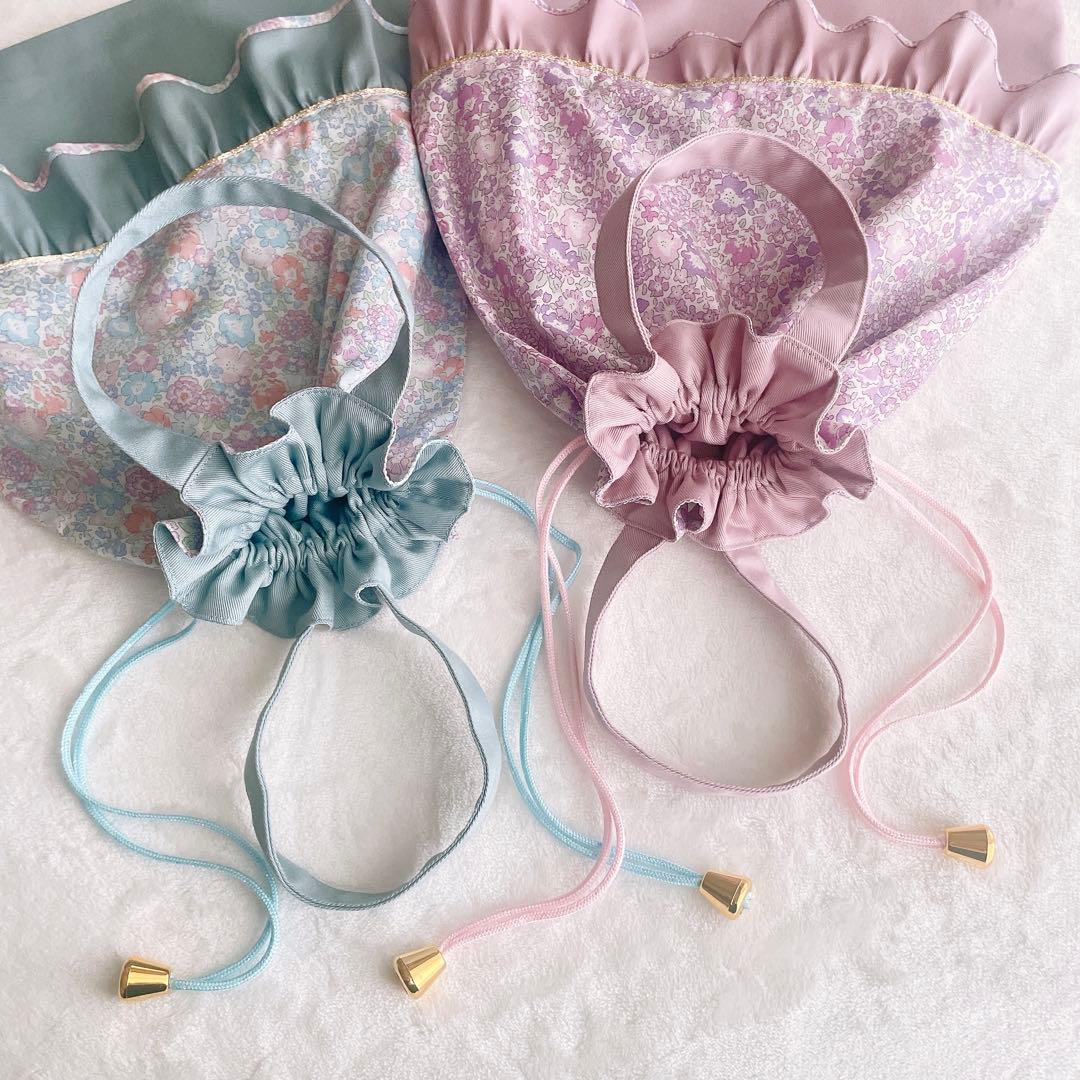 おぐおぐ　ハンドメイド リバティ ミシェル コップ袋 ランチョンマット