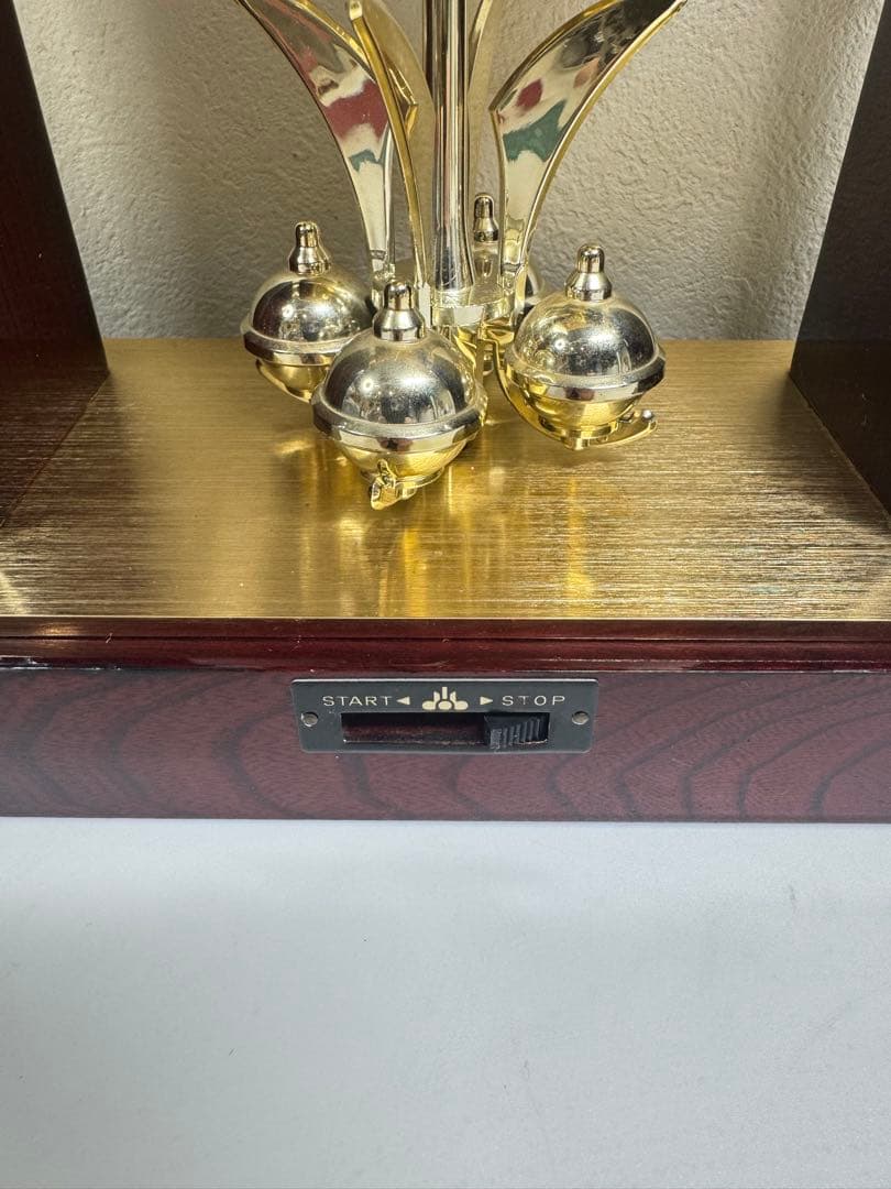 SEIKO セイコー 置時計 QW517G クオーツ 回転飾付 インテリア時計