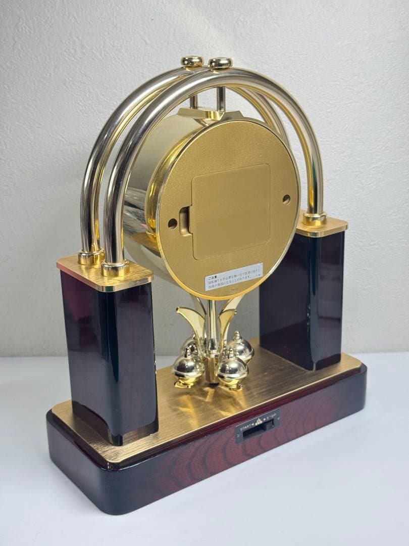 SEIKO セイコー 置時計 QW517G クオーツ 回転飾付 インテリア時計