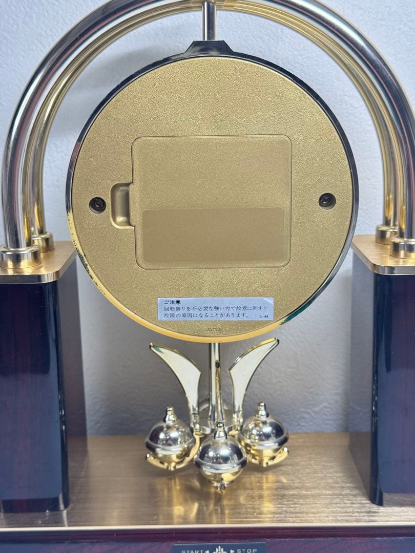 SEIKO セイコー 置時計 QW517G クオーツ 回転飾付 インテリア時計