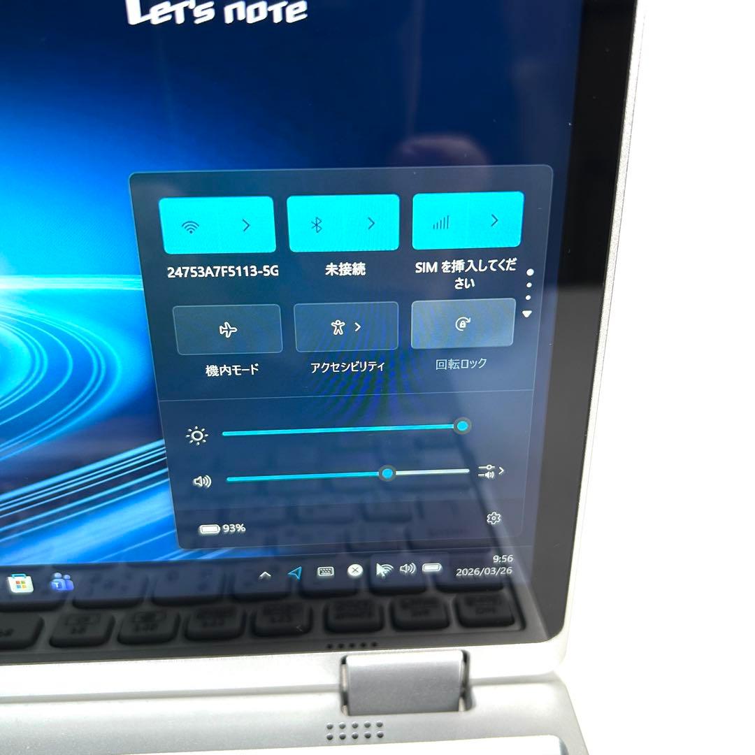 Let's note QV9 i7 512GB 16GB LTEパナソニック