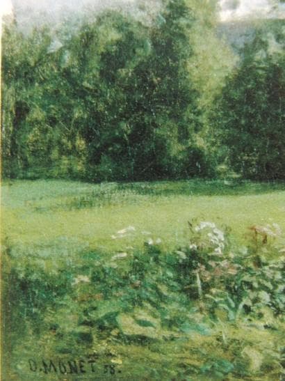 クロード・モネ、「ルエルの眺め」、希少な画集より、新品高級額・額装付