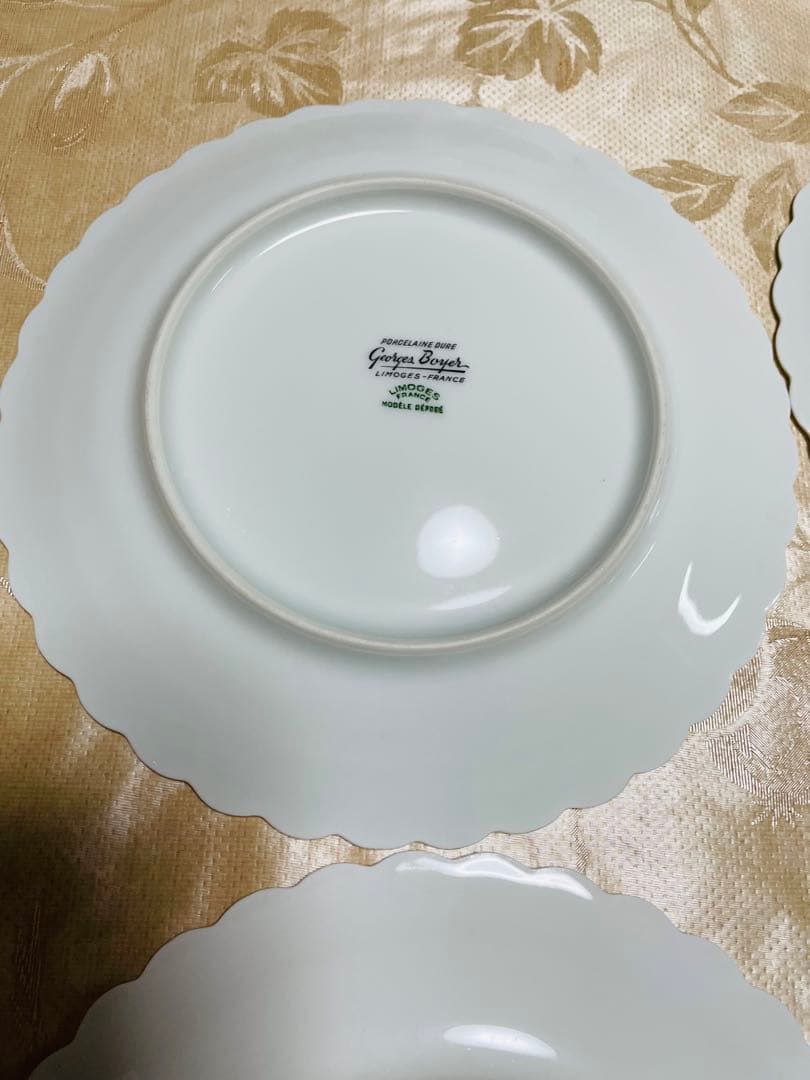 4枚セット♦︎レア　ジョルジュボワイエ　Limoges デザートプレート　食器　皿