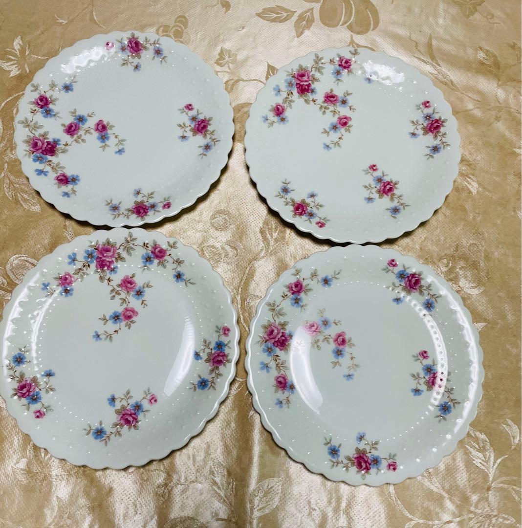 4枚セット♦︎レア　ジョルジュボワイエ　Limoges デザートプレート　食器　皿