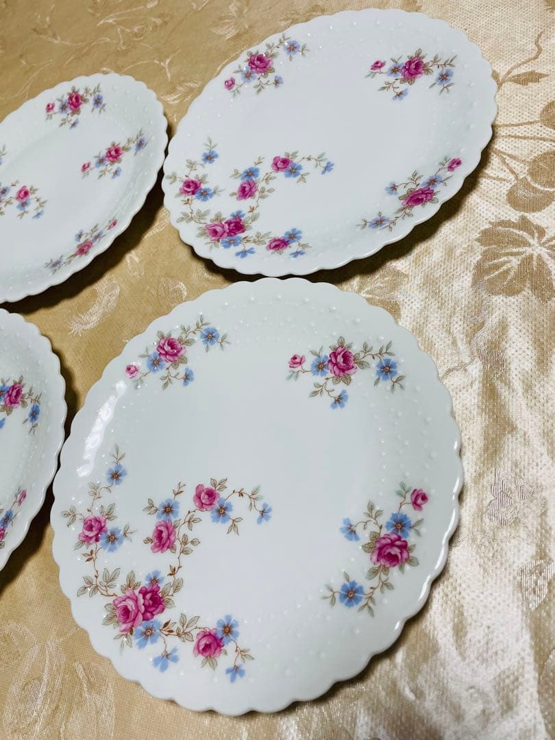 4枚セット♦︎レア　ジョルジュボワイエ　Limoges デザートプレート　食器　皿