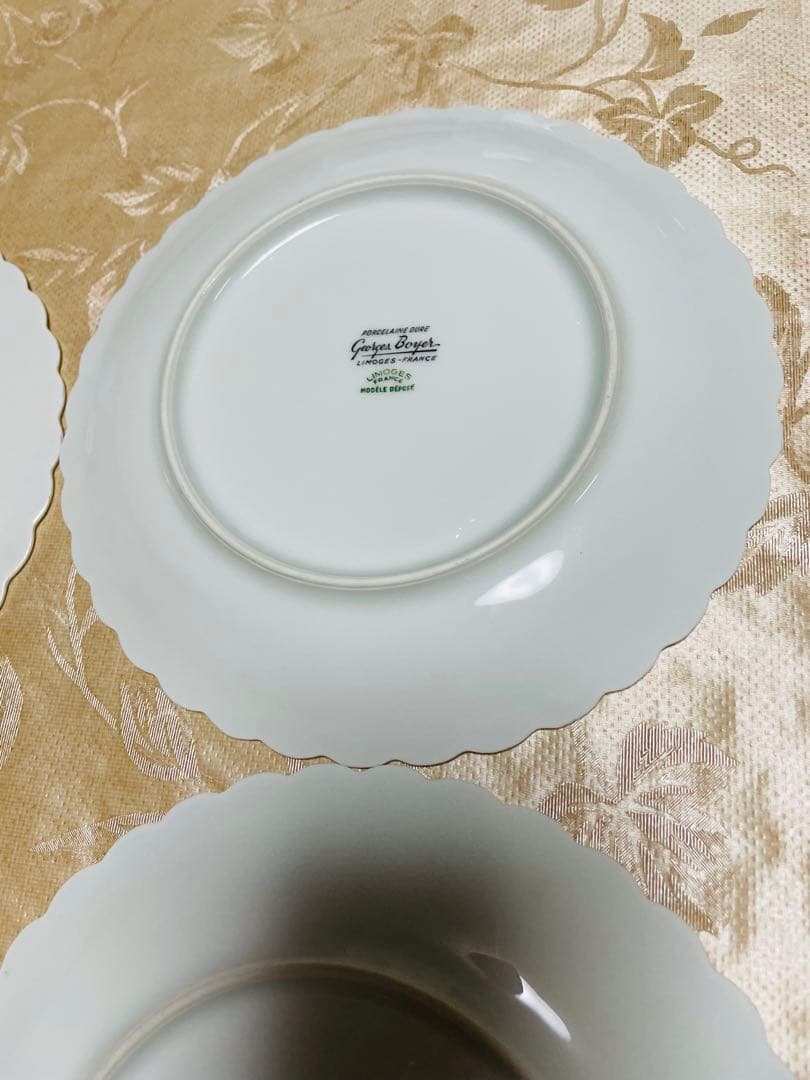 4枚セット♦︎レア　ジョルジュボワイエ　Limoges デザートプレート　食器　皿