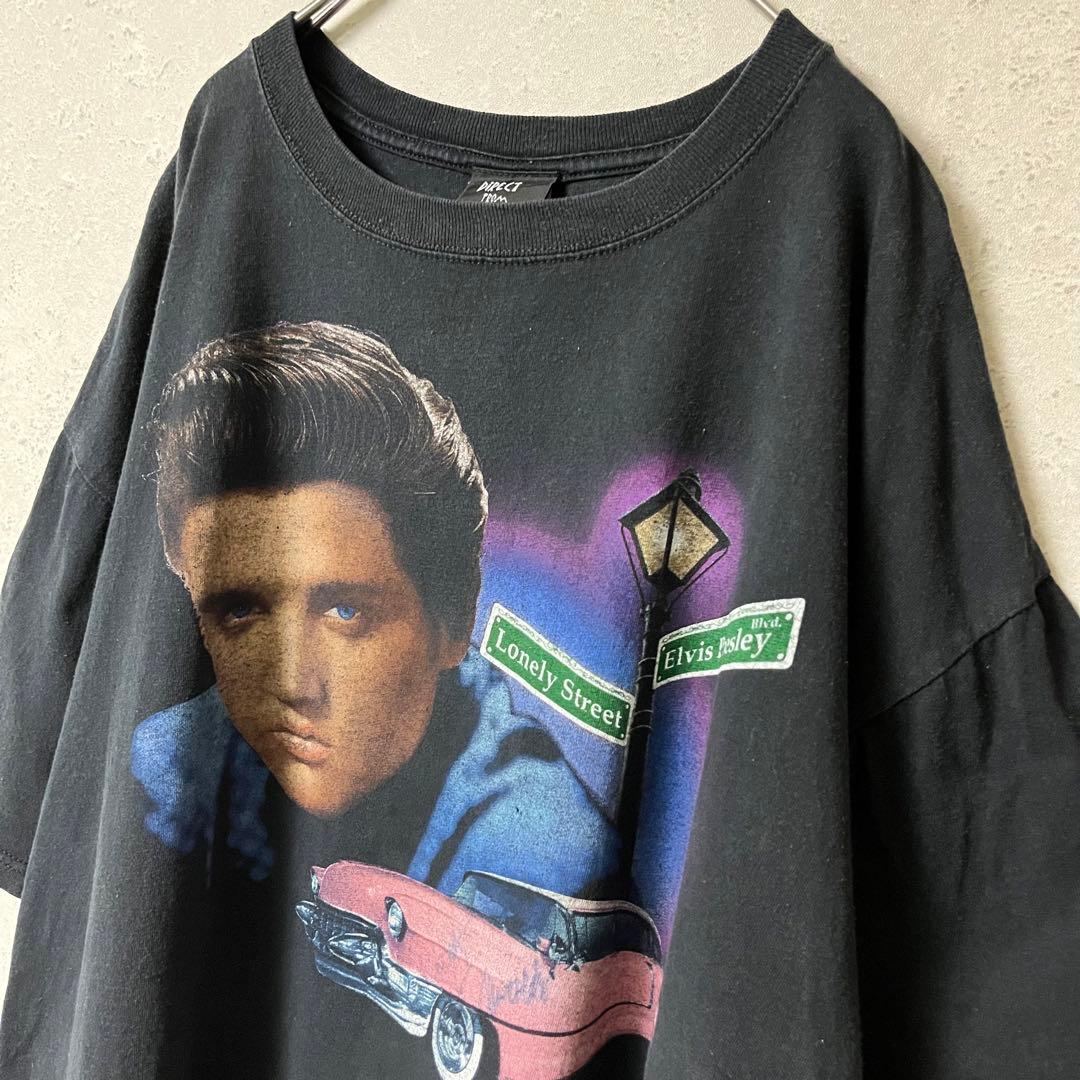 00sDIRECTFROMエルビスプレスリーtシャツepeコピーライツ　フェード