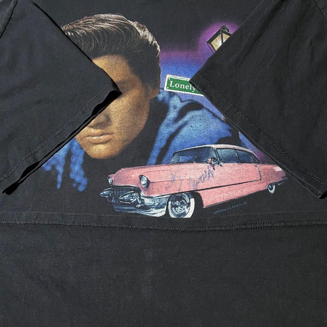 00sDIRECTFROMエルビスプレスリーtシャツepeコピーライツ　フェード