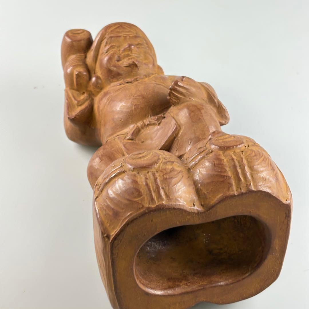 仏教美術　名工　片岡静観作　大国主　在銘　仏像