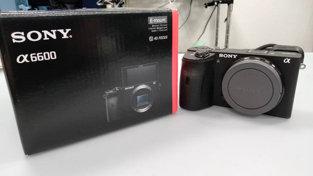 SONY α6600 ミラーレスカメラ 本体とストラップ　写真6枚目右下注意