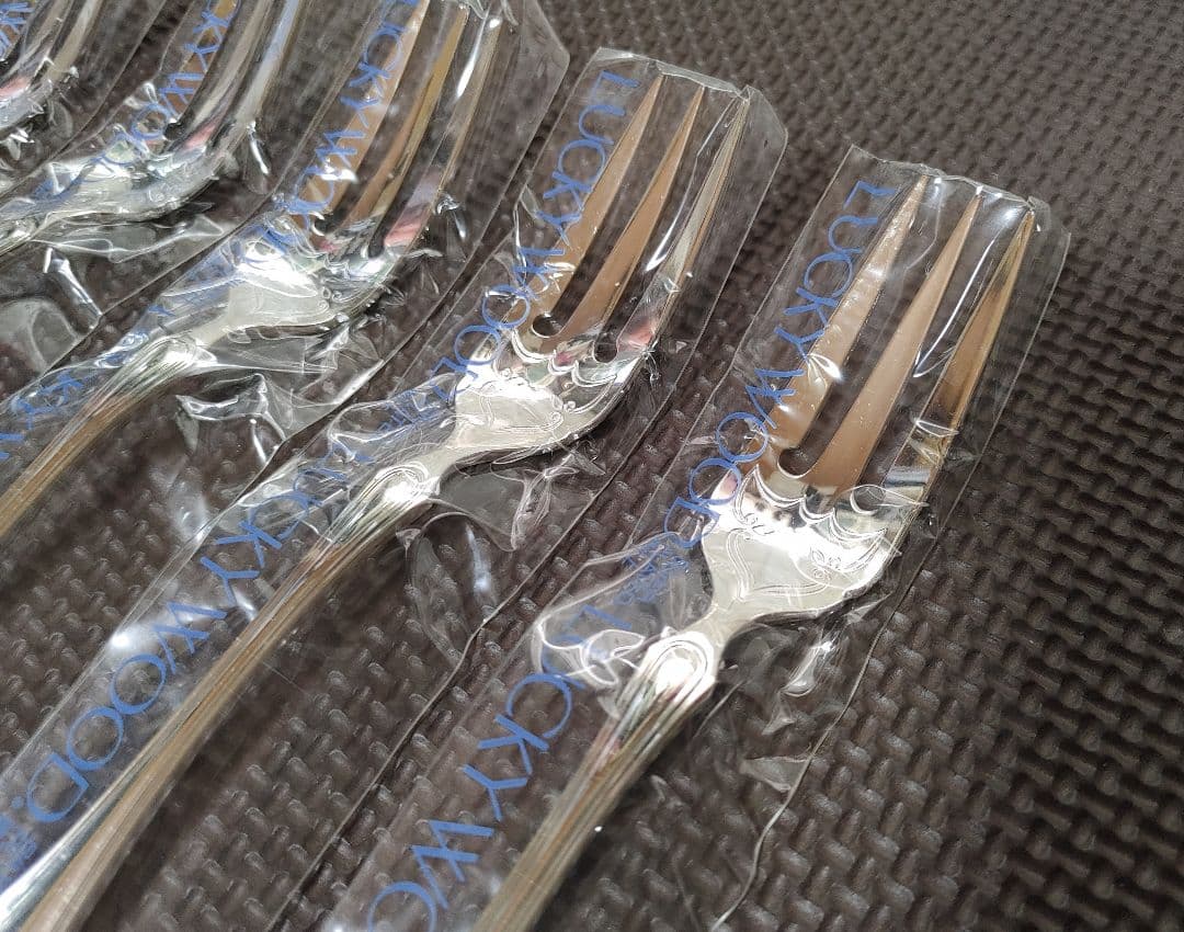 LUCKY WOOD E.P.N.S＊シルバーレーク・フィッシュフォーク・５点