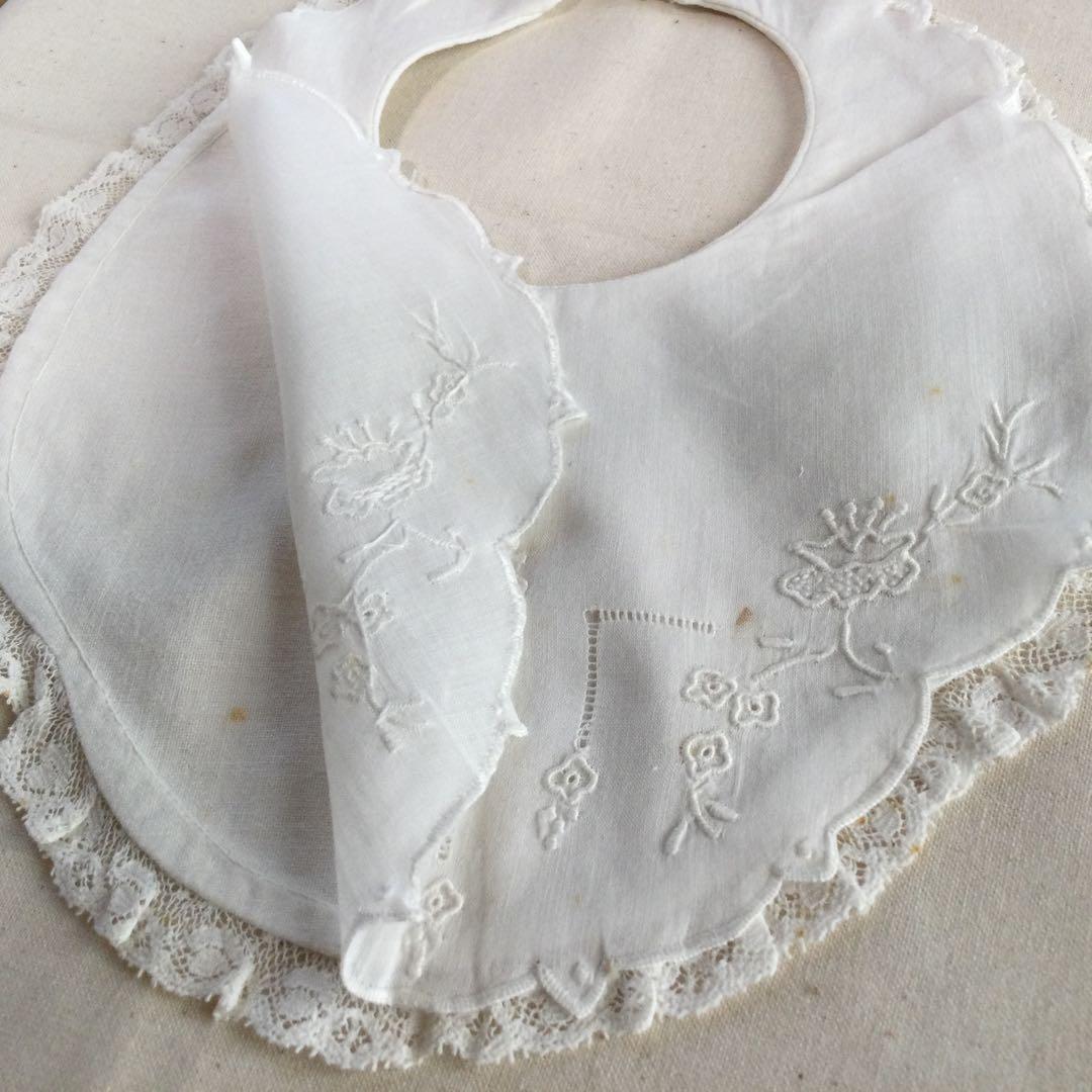 フランスアンティーク　ベビー/ ドール　スタイ５枚