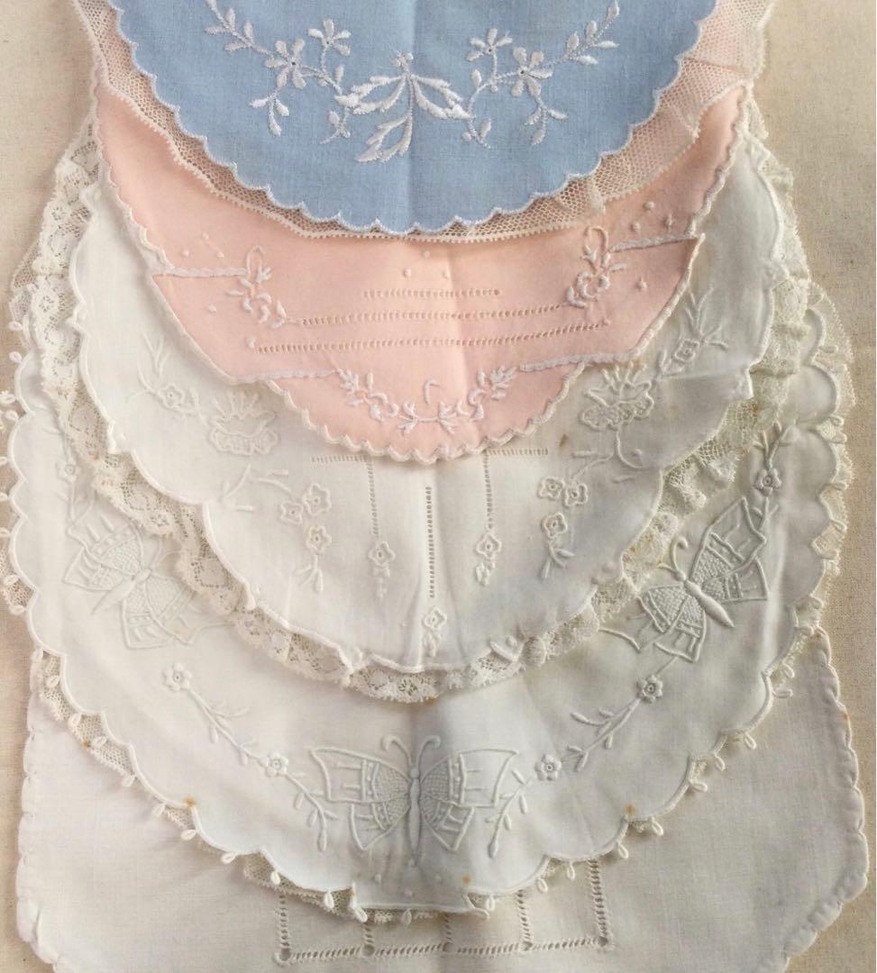 フランスアンティーク　ベビー/ ドール　スタイ５枚