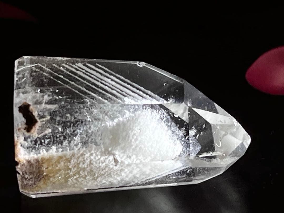 龍脈水晶　ファントム　ガーデンクォーツ　ポイント　原石　クリスタル