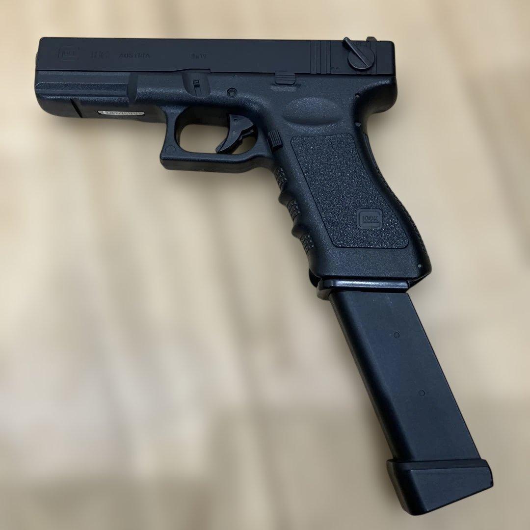 GLOCK 18C 電動ガン バッテリー・100連マガジン&BB弾付