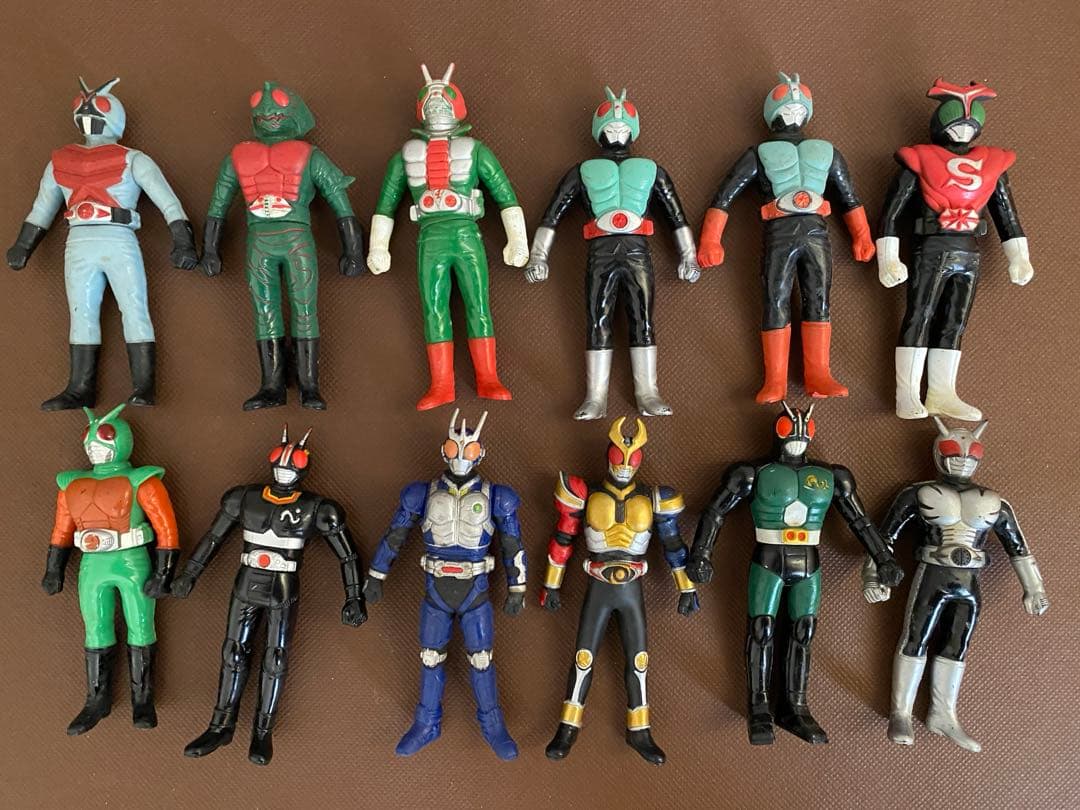 【中古品・ジャンク品】仮面ライダーソフビフィギュア セット売りまとめ 昭和 平成