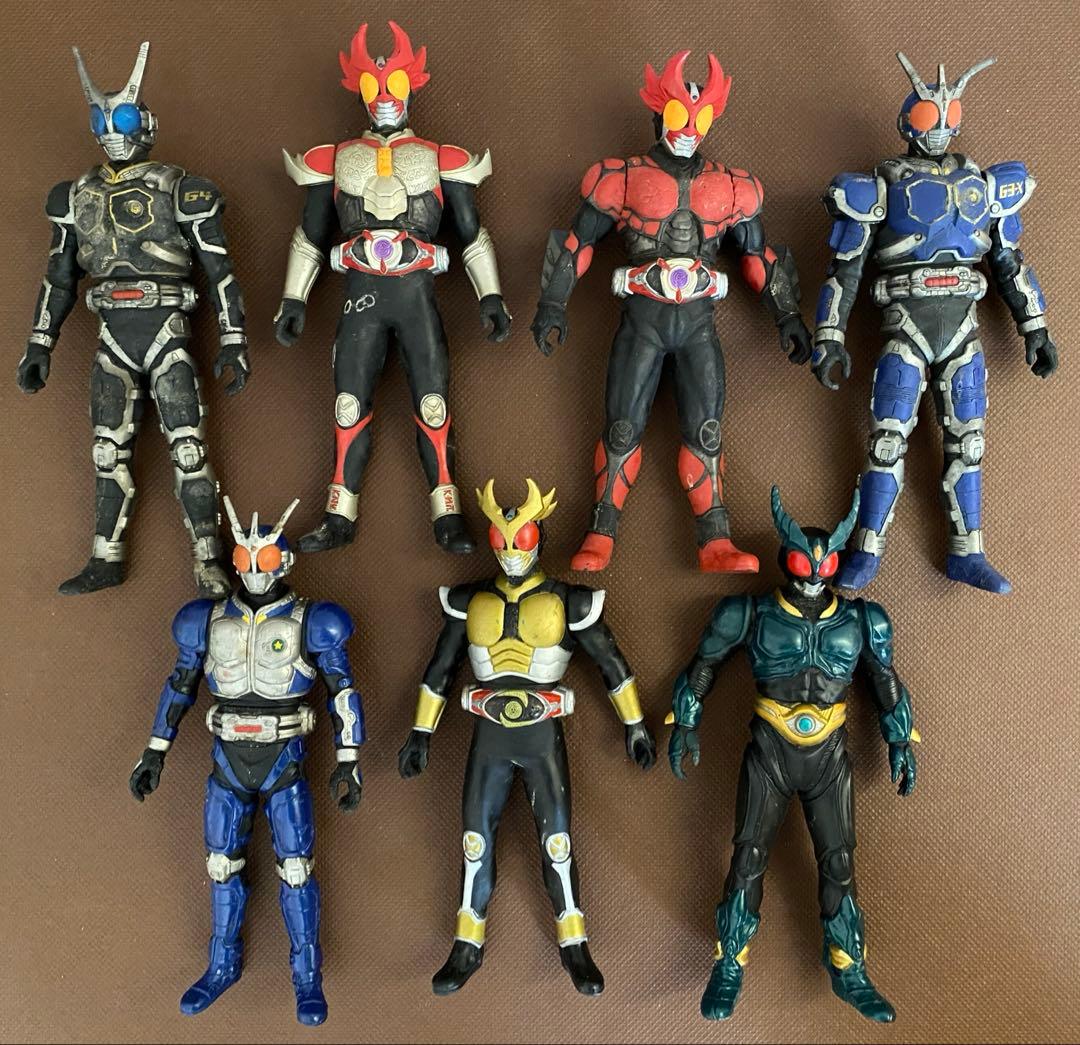 【中古品・ジャンク品】仮面ライダーソフビフィギュア セット売りまとめ 昭和 平成