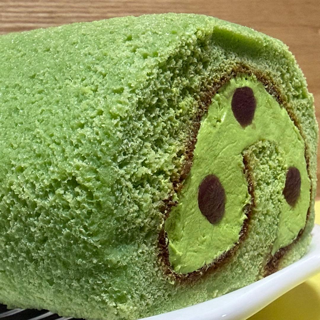 【約17.5cm】宇治抹茶ロールケーキ 食品サンプル リアル 和スイーツ