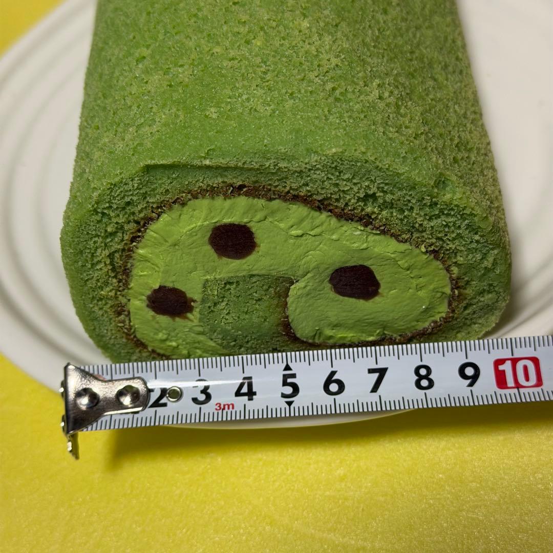 【約17.5cm】宇治抹茶ロールケーキ 食品サンプル リアル 和スイーツ