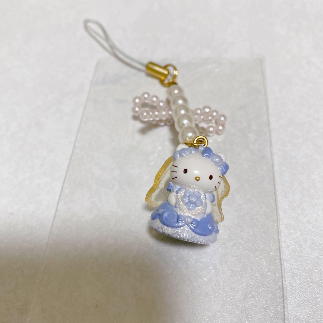 激レア！ウエディング　ハローキティ　2001年　ブルー　ストラップ　サンリオ