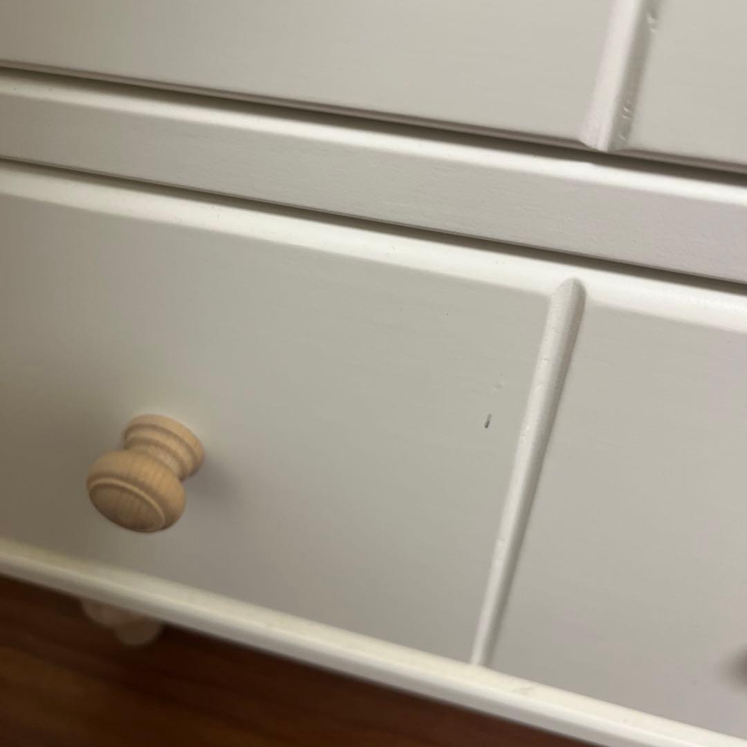 フランフラン　ホワイト5段 チェスト 現行商品