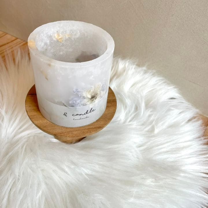 【完売】ボタニカルキャンドルホルダー デルフィニューム