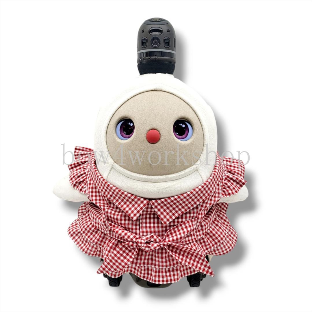 LOVOT ラボットの服ハンドメイド　ギンガムチェックツーピース レッド