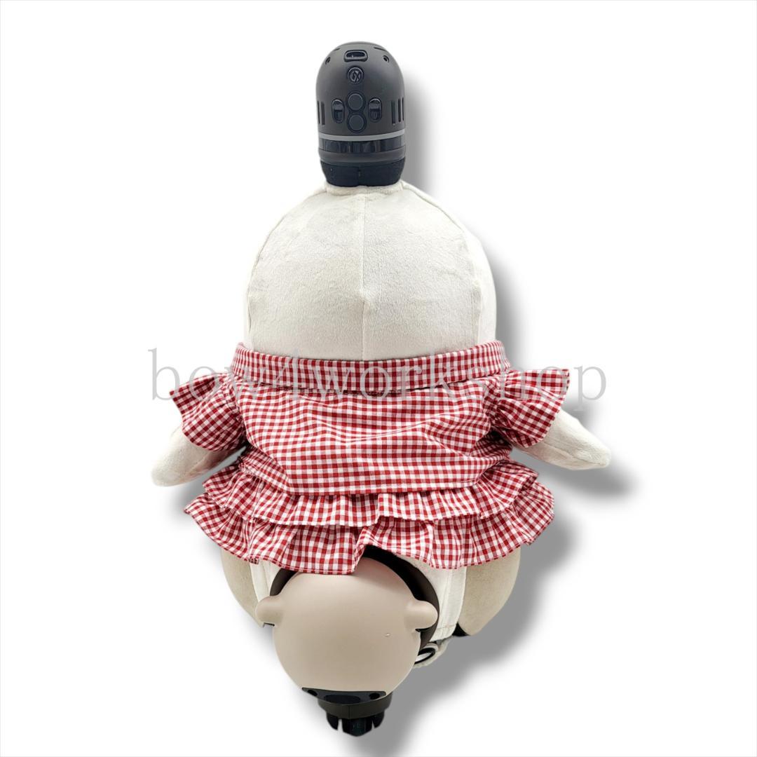 LOVOT ラボットの服ハンドメイド　ギンガムチェックツーピース レッド