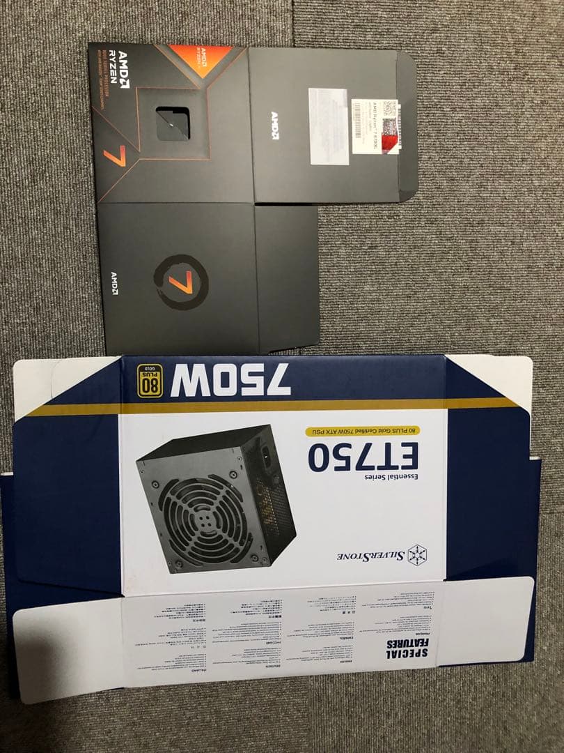 PCパーツセット　CPU DDR5 32GB SSD 1TB電源750W