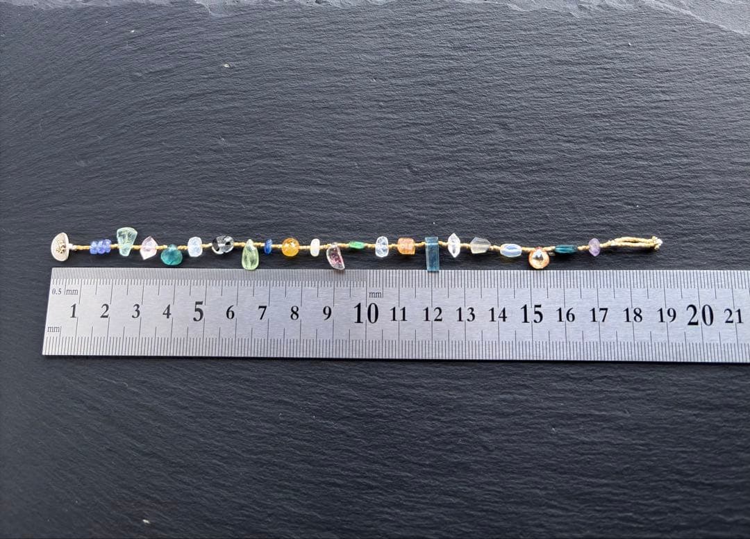 天然石のカレンシルバーブレスレット