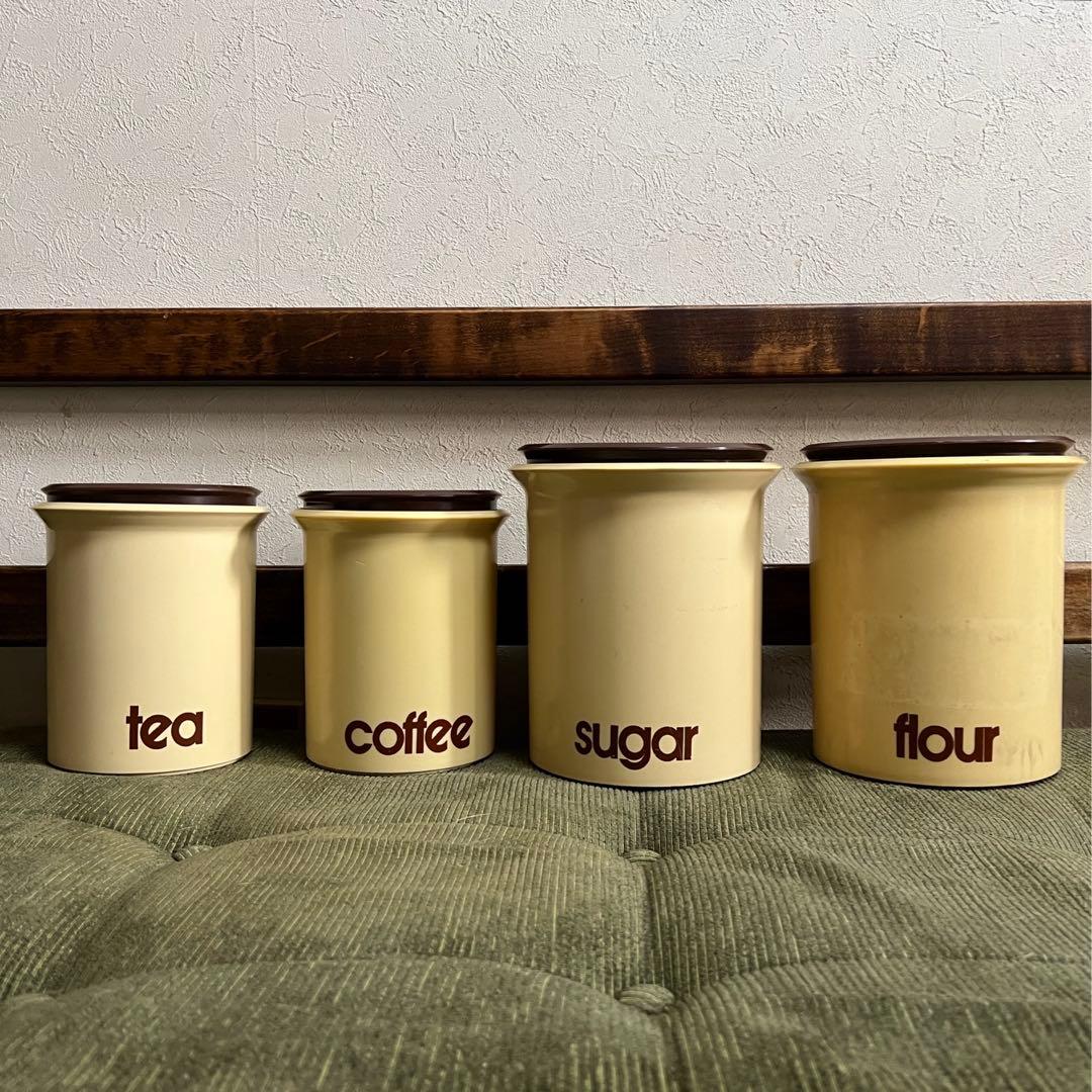 ビンテージ　70年代頃　キャニスター　USA プラスチック製