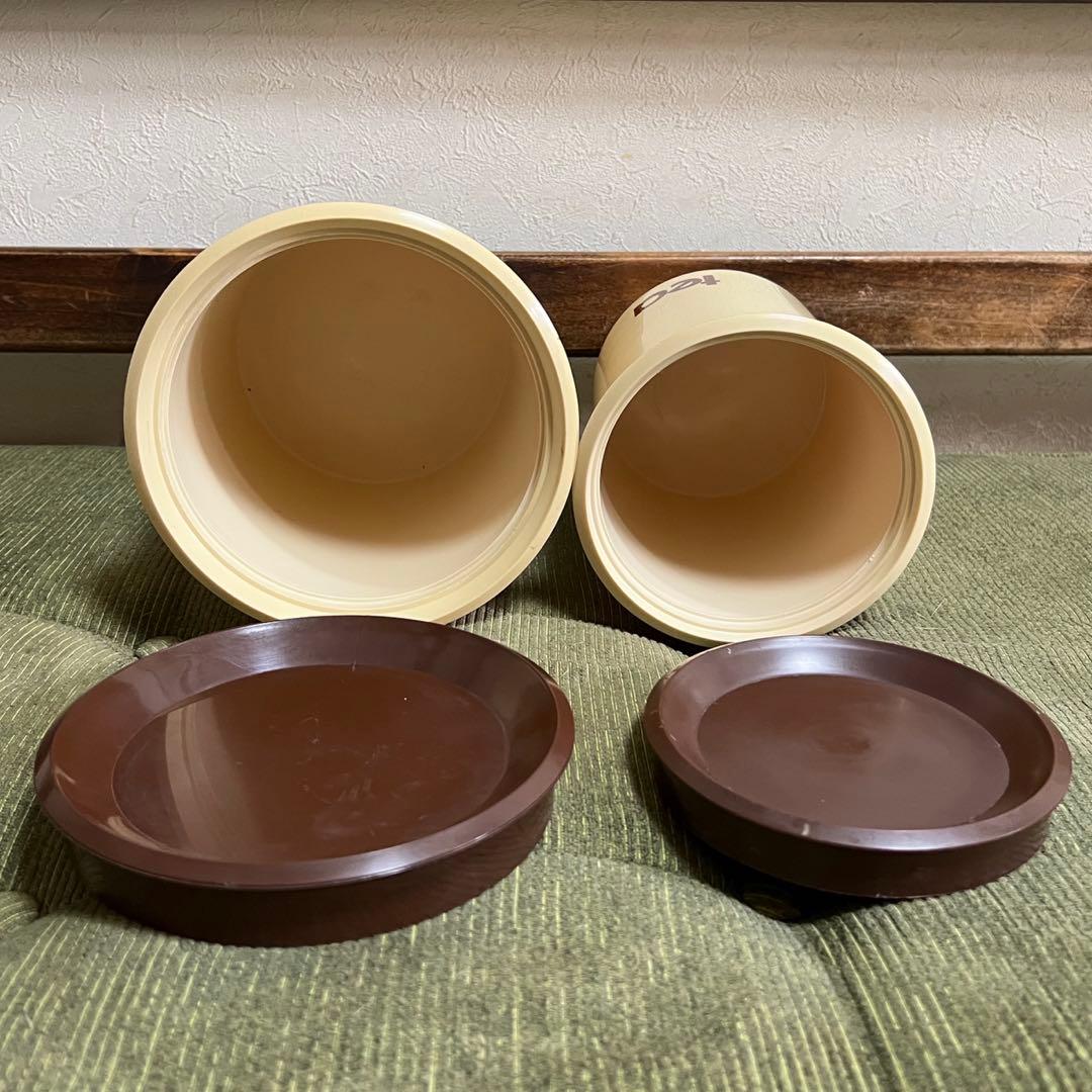 ビンテージ　70年代頃　キャニスター　USA プラスチック製