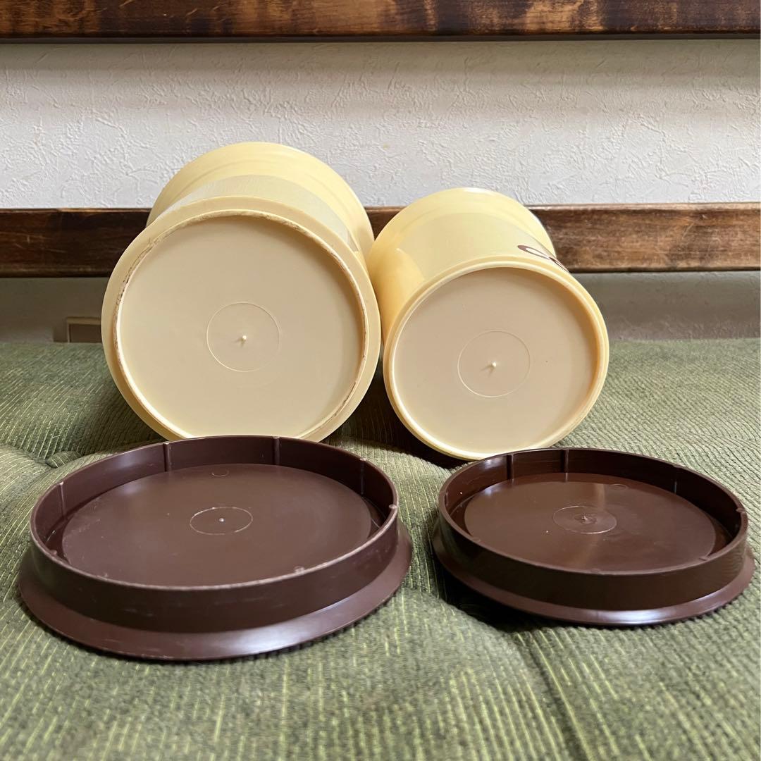 ビンテージ　70年代頃　キャニスター　USA プラスチック製