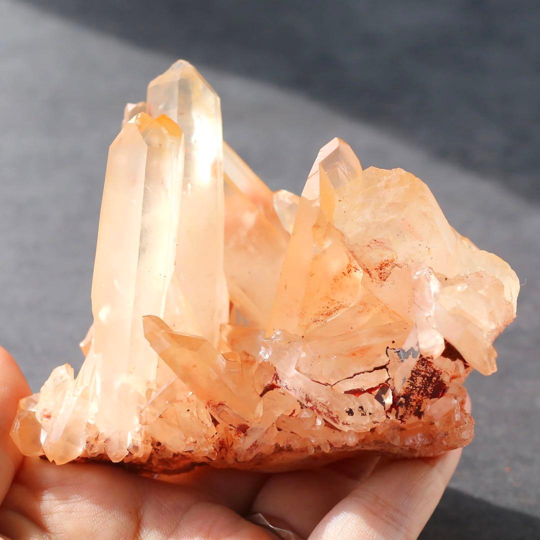 コロンビア産クォーツ ピンク 水晶 天然石 水晶 鉱物 一点物 クラスター 浄化