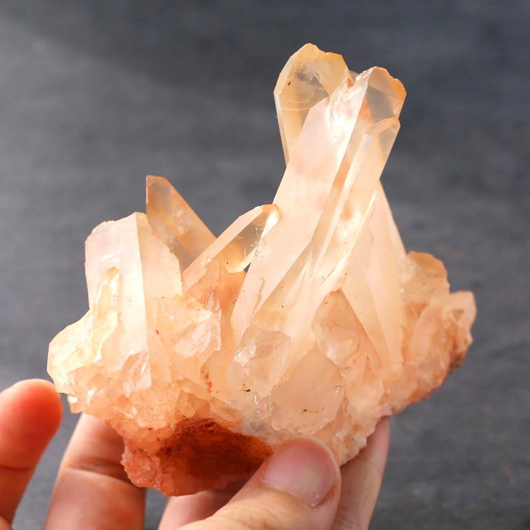 コロンビア産クォーツ ピンク 水晶 天然石 水晶 鉱物 一点物 クラスター 浄化