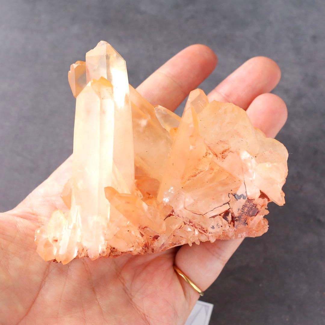 コロンビア産クォーツ ピンク 水晶 天然石 水晶 鉱物 一点物 クラスター 浄化