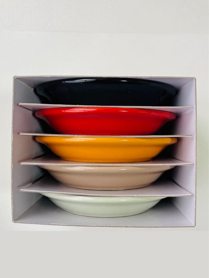 新品 LE CREUSET ミニラウンドプレート 5枚セット ジャポネスク