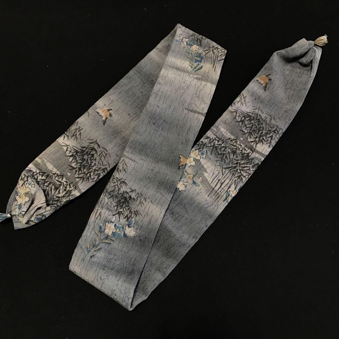 ＊ 市松人形 12号 アンティーク 着物 帯 ＊ 明治