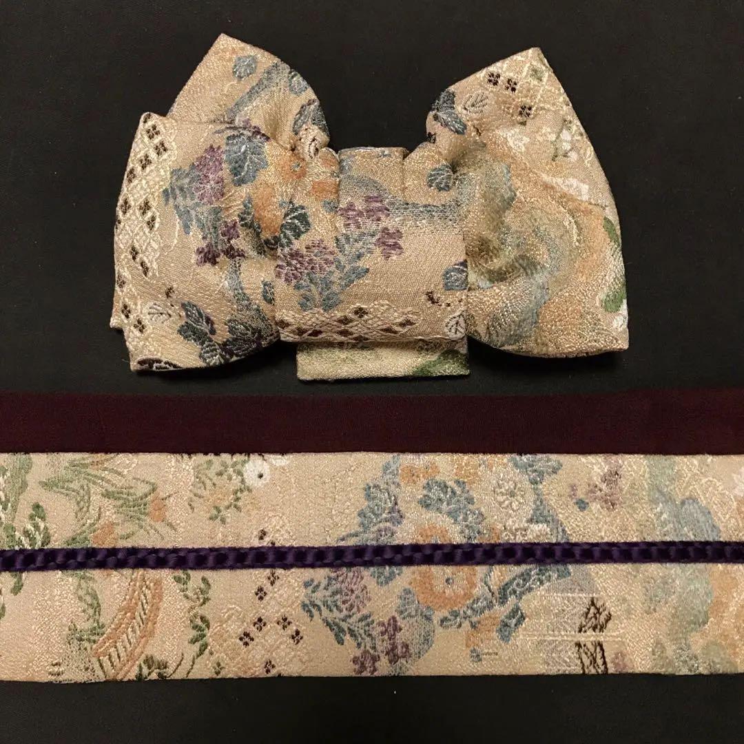 ＊ 市松人形 12号 アンティーク 着物 帯 ＊ 明治