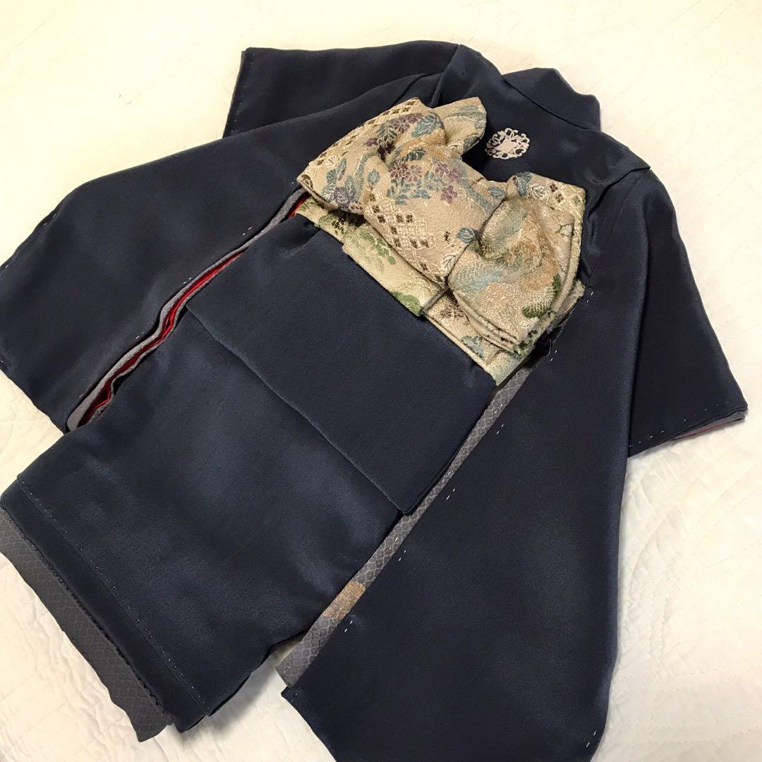 ＊ 市松人形 12号 アンティーク 着物 帯 ＊ 明治